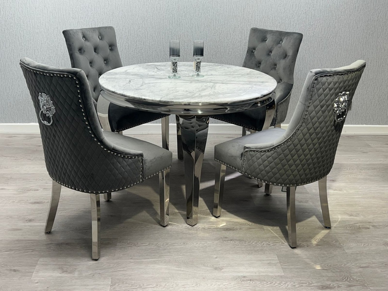 Louis marble dining online table set