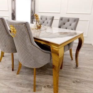 Louis Marble Dining Table - Image 3