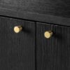 Black Oak 2 Door 2 Draw Sideboard 155cm - Image 4