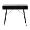 Black Oak Open Console Table 90cm 75cm high x 30cm deep