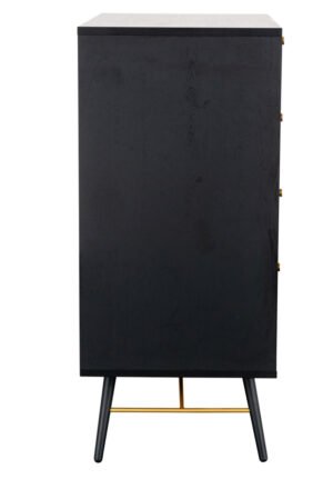 Black Oak large 4 Draw Chest 80cm - Image 3